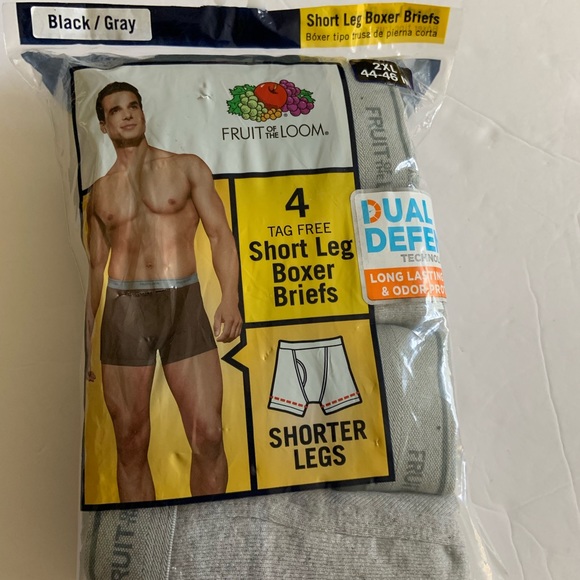 fruit of the loom long leg boxer briefs 2xl